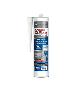 Silicona acrilica sella/fija blanca 400gr Poliplas