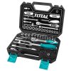 Caja de herramientas enc 1/4 45pzs THT141451 Total
