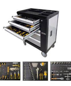 GABINETE PORTA HERRAMIENTAS CON 167 PIEZAS BAROVO