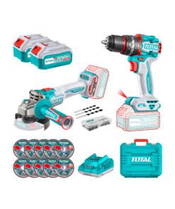 Kit taladro percut+amoladora ang ind TCKLI20273-4