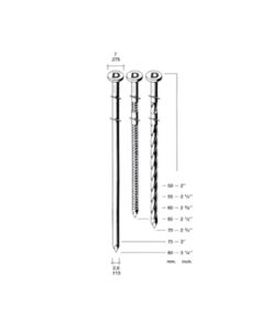 Clavo 29-75 espiralad caj x 4500 DK2297536 Dorking