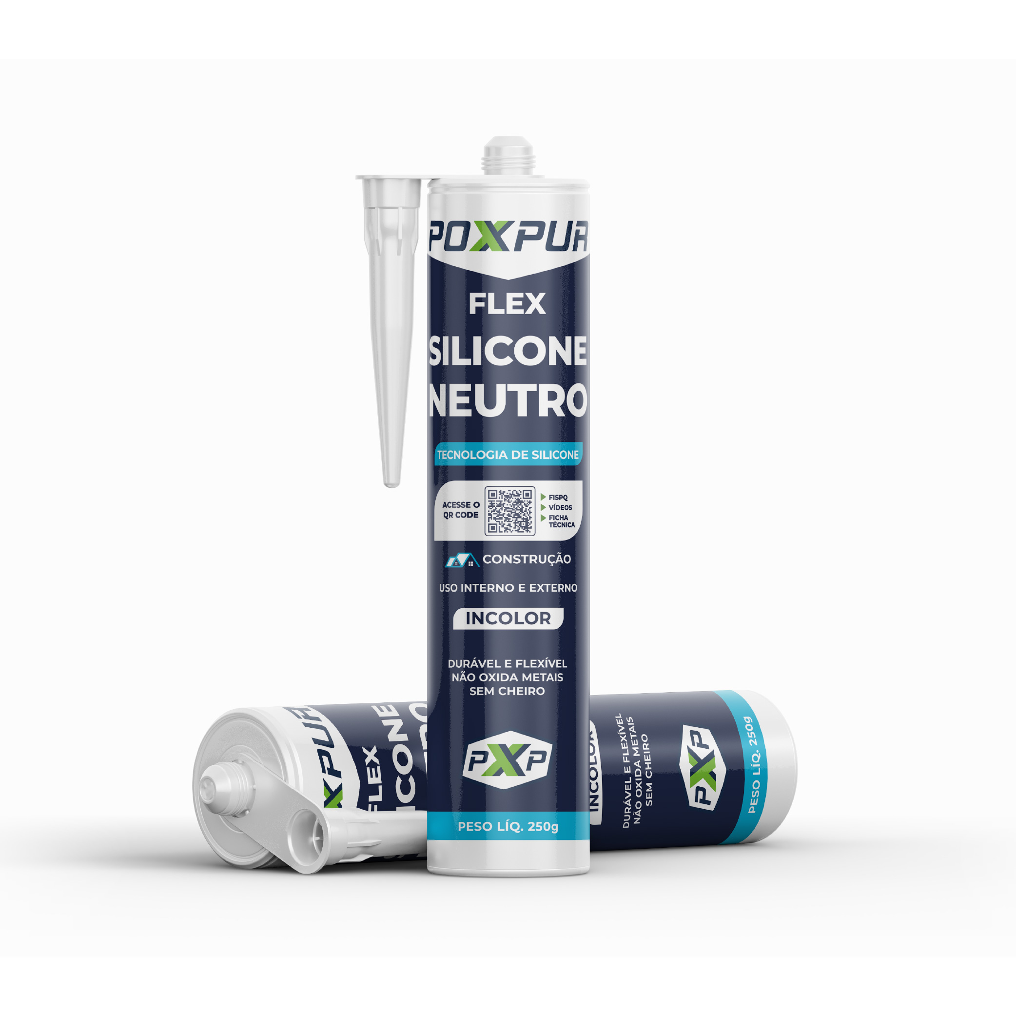 Silicona neutra 400gr Blanca Poxpur