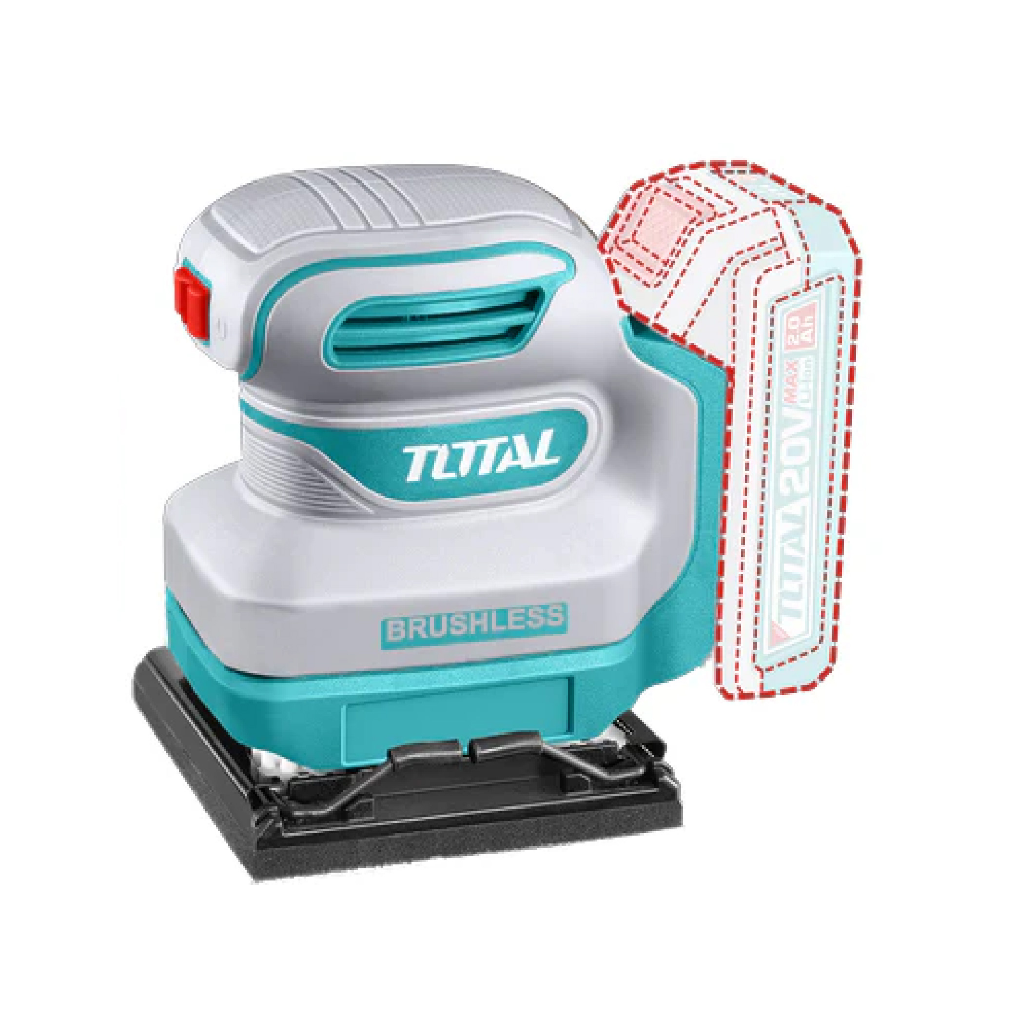 Lijadora Palma Orbital 20V Indus TSHSLI2024 TOTAL