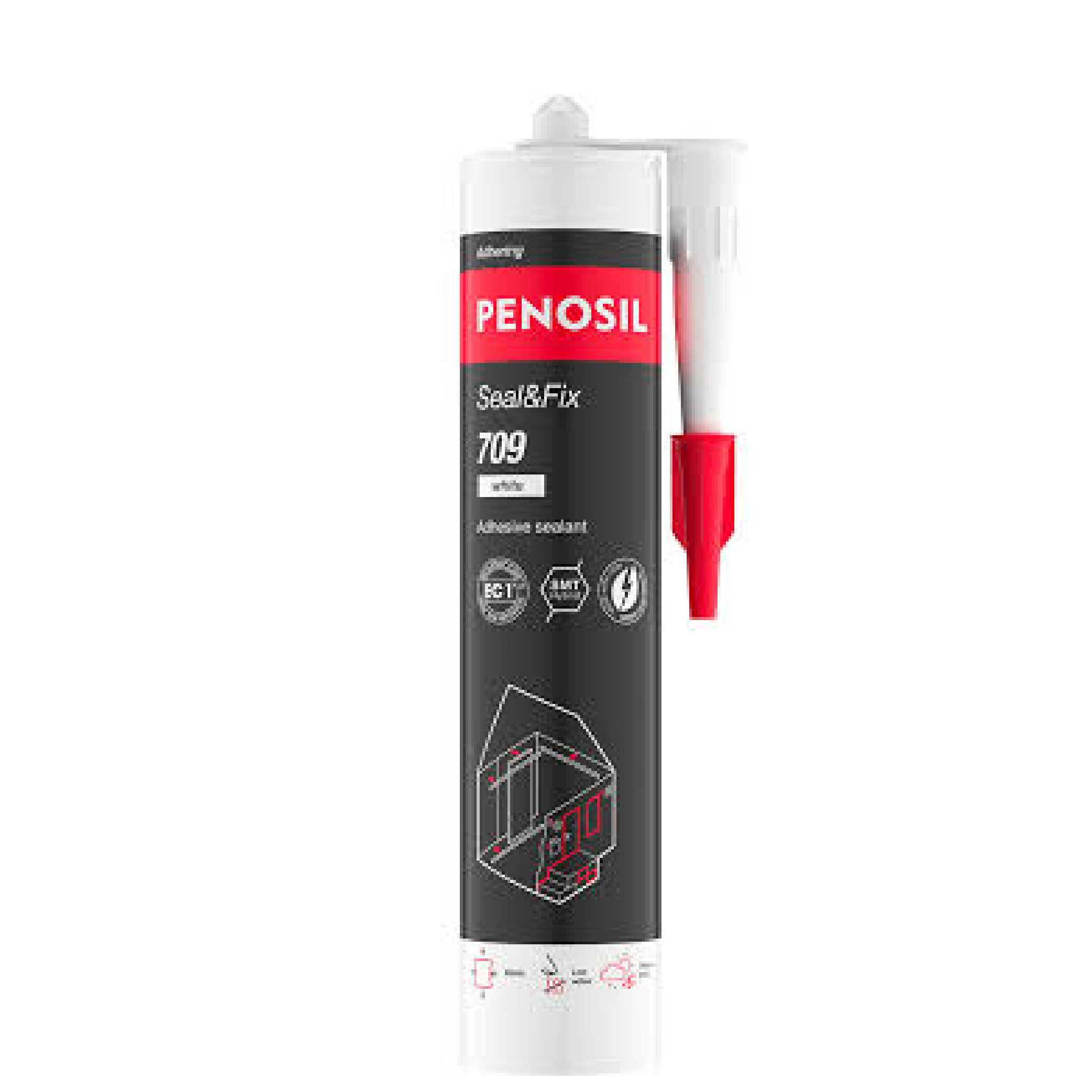 Adhesivo hibrido MS sella/pega709 290ml GR Penosil