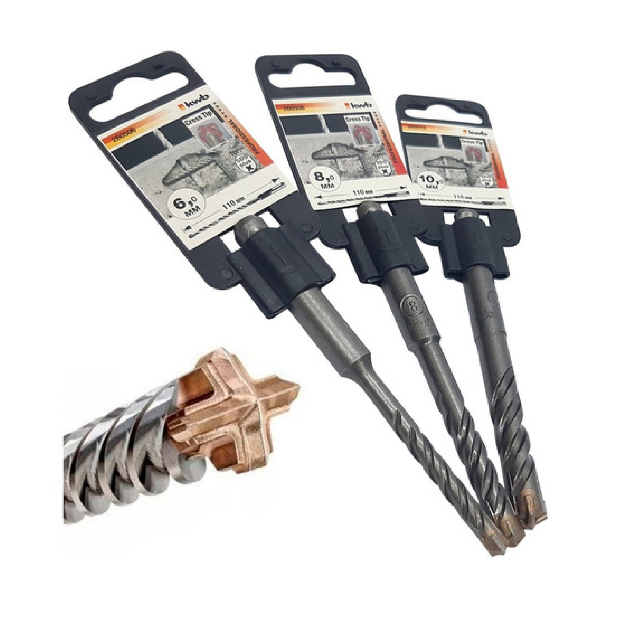 Mechas SDS 4 filos 14x210 KWB