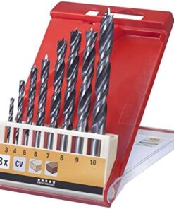 Set 8 mechas para madera doble espiral KWB