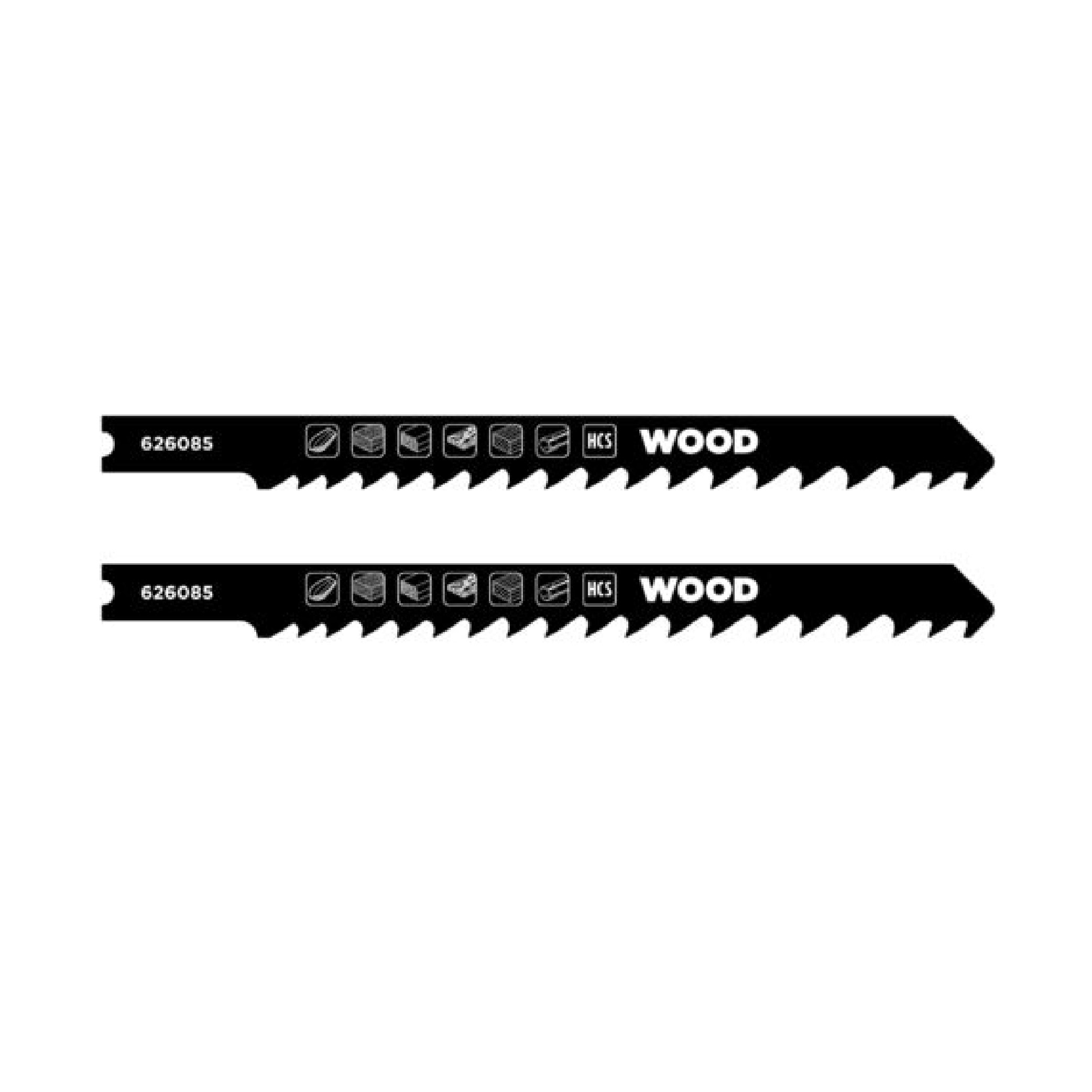 Hojas para caladora madera medio 100x3.2/5.2mm KWB