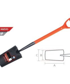 Pala forjada 1/2 luna cabo corto fib vidrio Biasso