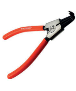 Pinza aros seeger exteriores 180mm curva Biassoni