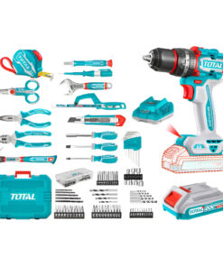 Kit Taladro 20V+166 Accesorios Total THKTHP41667-4