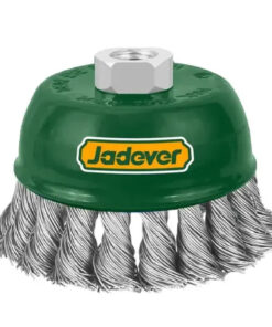 Cepillo copa de alambre trenzado 100mm 4" Jadever
