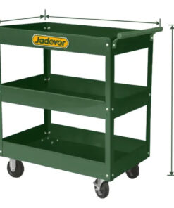Carro con ruedad 3 bandejas 719x365x85mm Jadever