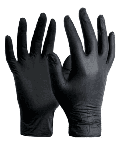 Guante descar nitrilo negro 017529 x par Mediglove
