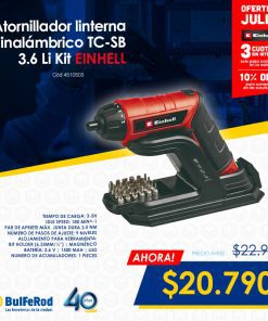Atornillador linterna inalambrico TC-SB 3.6 Li Kit