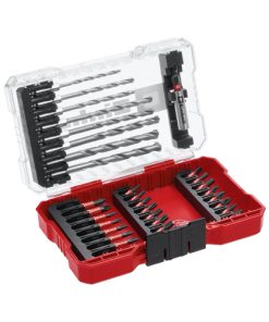 Set de mechas p/piedra y puntas de impacto 39pzas