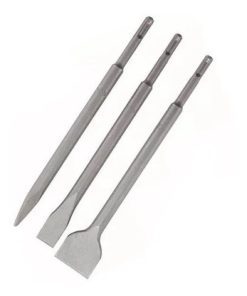Juego de 3 cinceles 250mm para rotomartillo KWB