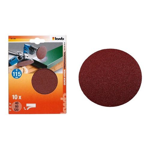 Disco p/plat amolad 115mm x10u surtid KWB