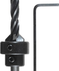 Broca espiral, avellanador y tope profundidad 3mm