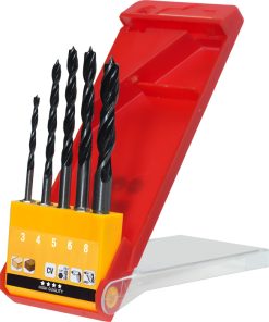 Set 5 mechas para madera doble espiral KWB