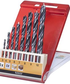 Set 8 mechas para madera doble espiral KWB