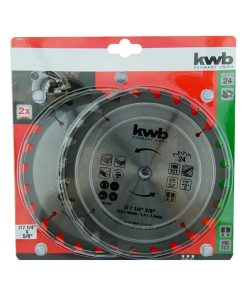 Disco Sierra Circular 184 mm 24 Dientes x 2 KWB