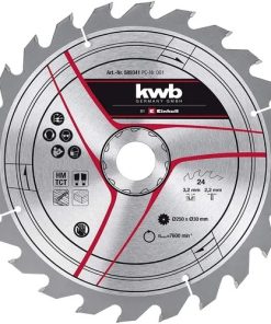 Hojas de sierra 10 pulgadas 24 Dientes KWB