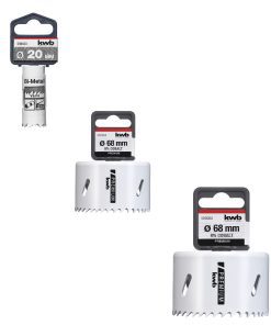 Sierra de corona HSS-bimet lica 92mm SB KWB