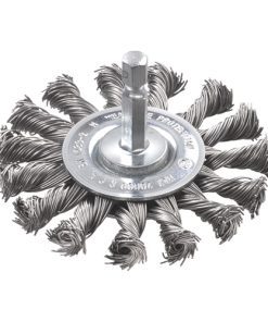 Cepillo circular trenzado HSS p/taladro 70mm KWB