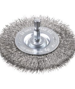 Cepillo circular alambre de laton grueso 75mm KWB