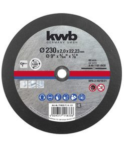 Disco p/corte acero inoxidable 230x1,9mm KWB