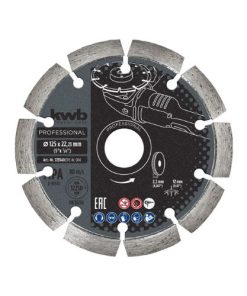 Disco de corte de diamante turbo 115x1,9mm KWB 