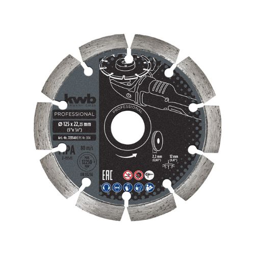 Disco de corte de diamante turbo 115x1,9mm KWB