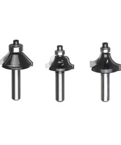 Set de 3 fresas moldura para fresadora KWB